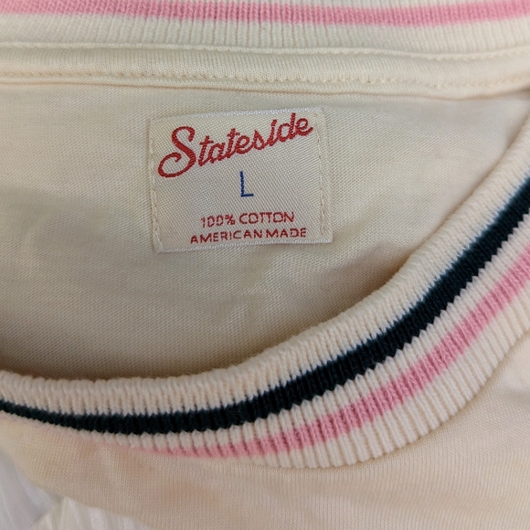 ANTHROPOLOGIE stateside ringer tee M L - Picture 6 of 7